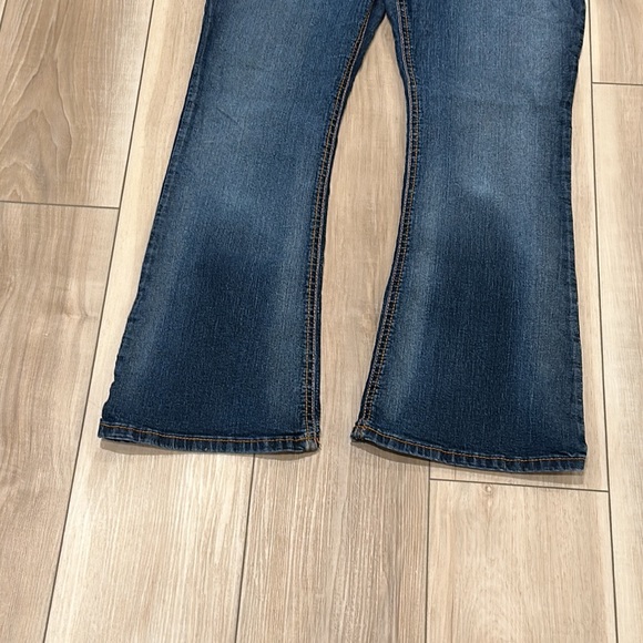 GUC Women’s Source of Wisdom Brand Bootcut Size 14 Stretch Denim Vintage Jeans - Picture 3 of 9